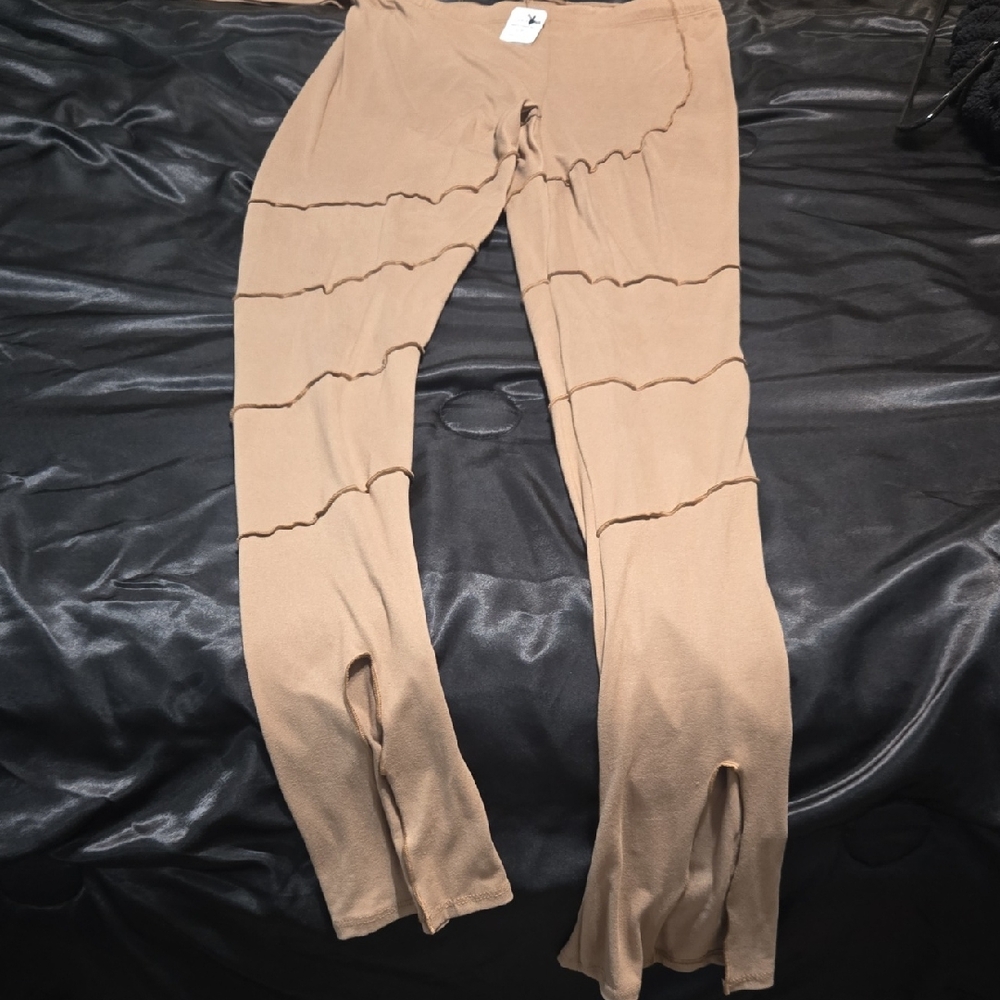 Fashion Nova Tan High-Waist Pants